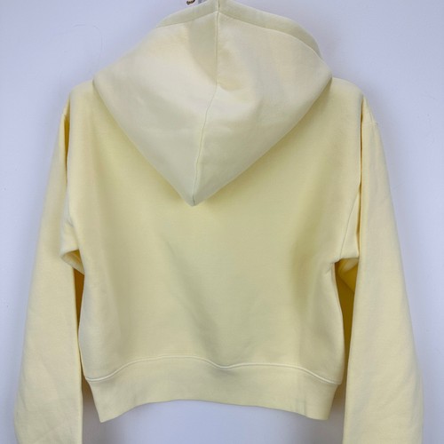 J.Crew Heritage Fleece Cropped Hoodie Yellow Sunflower Sands Athleisure XS NWT - Picture 7 of 13