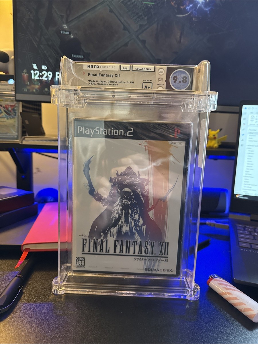 FINAL FANTASY XII PS2 JAPAN RELEASE PSA GRADED 9.8 ARCHIVAL CASE