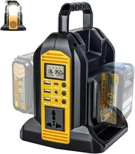 350W Power Inverter Compatible with DEWALT 20V Battery 2-Port Portable Generator