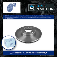 Image of 2x Brake Discs Pair Vented Front 256mm ADG043174 Blue Print Set 13502001 Quality