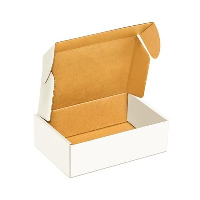 Corrugated Mailer, Pack of 50, Small Shipping Box, White box (6x4x2)