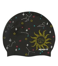 Silicone Swim Cap for Adults Black Swim Gear for Comfort and Performance