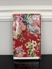 Vintage Ralph Lauren Belle Harbor Floral White Red Coastal Cottage KING Sham