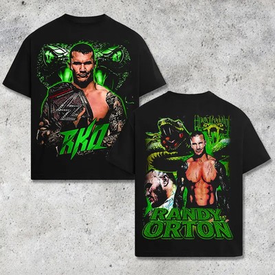 [WWE] Randy Orton RKO Viper Wrestling Graphic T-Shirt, WWE Champion Vintage
