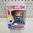 Funko Pop! Marvel #06 - Comikaze Exclusive -Metallic Unmasked Captain America