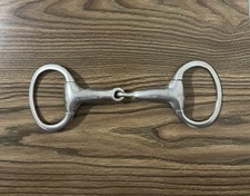 5 Eggbutt Snaffle English Horse Bit Used Tack Thick Hollow Mouth