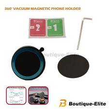 Suction Cup Car Mount - Vacuum Magnetic Phone Holder 360  With Foldable Stand