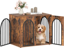 26.8'' Wooden Dog Crate Furniture, Indoor Dog Kennel Dogs Cage for Small Dogs, H