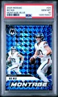 2025 Panini Mosaic Bo Nix Montage Blue Prizm /99 #24 PSA 10 Gem MInt