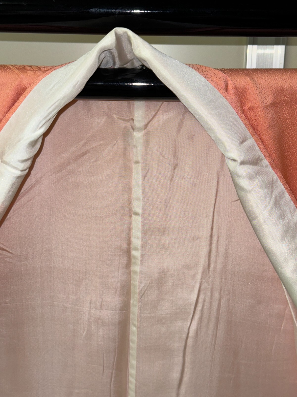 как выглядит Japanese Vintage Kimono Silk Pink Register Expensive Tradition Heigh 62.2in фото