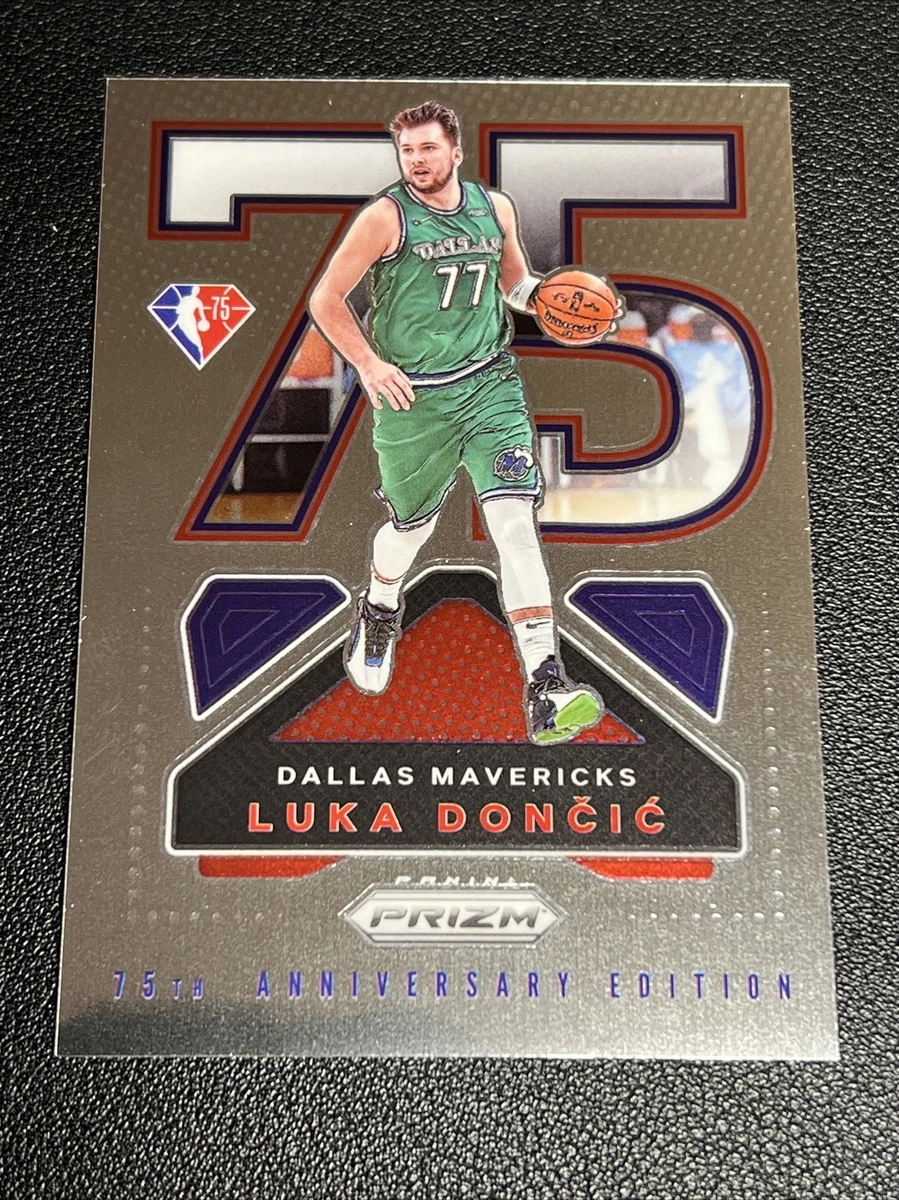 2021-22 Luka Doncic Prizm NBA 75th Anniversary Edition Logo SSP 