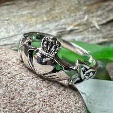 Claddagh Ring Celtic Wedding Band Irish Ireland Ladies Love Gift 925 Ring