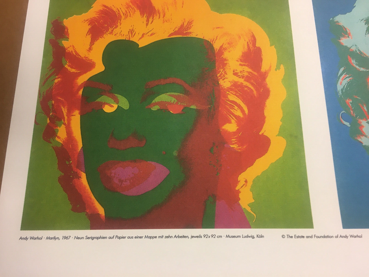 Marilyn Monroe (Retrospective) Andy Warhol 1989 Original