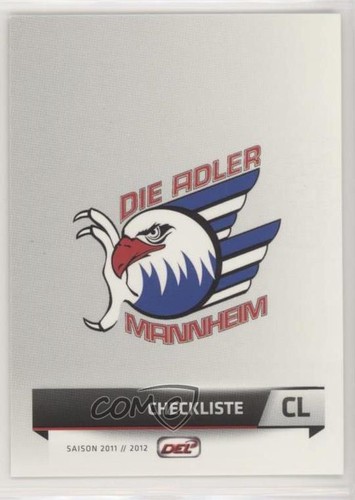 2011-12 City-Press DEL Playercards Deutsche Eishockey Liga Adler Mannheim Eagles - Picture 1 of 3