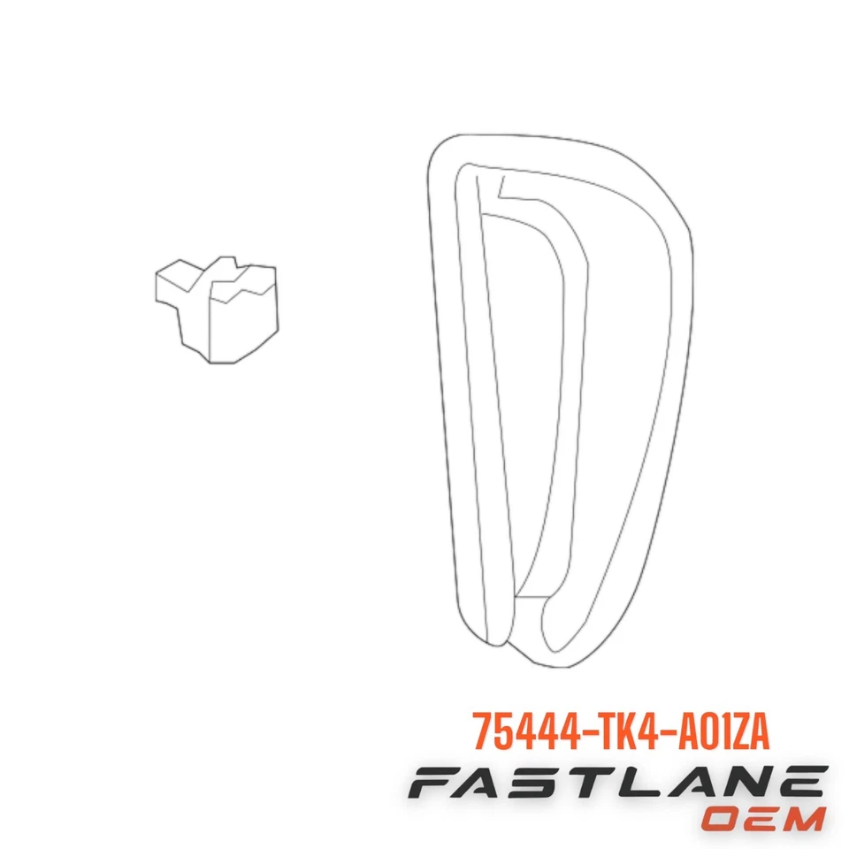 ACURA TL 2009-2014 CONJUNTO DE DECORACIÓN DE PILAR TRASERO IZQUIERDO NUEVO FABRICANTE DE EQUIPOS ORIGINALES 75444-TK4-A01ZA Foto 2 de 4