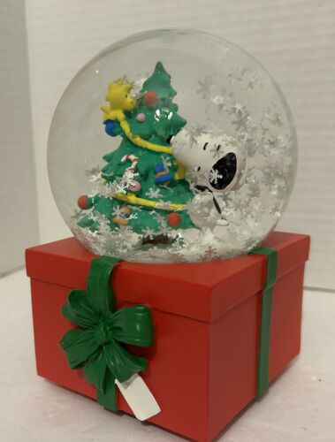 Arachidi Musicale Globo di Neve Snoopy & Woodstock Decora Albero "Jingle Bells" 5,5" - Foto 5 di 20