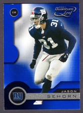 2001 Quantum Leaf Football Jason Sehorn New York Giants Base #122