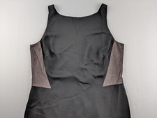 NEW Kate Hudson Ann Taylor Sz 12 Little Black Dress Shift Lined Mesh Panel Class