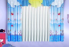 Luxury European Window Panel Curtains for Children's Room