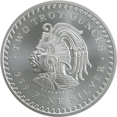 Golden State Mint (GSM) Aztec Mayan Calendar 2 oz Silver Round - Picture 2 of 3