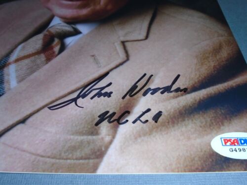 John Wooden Signed UCLA Bruins 8x10 Photo Autographed PSA/DNA COA 1A - Picture 3 of 4