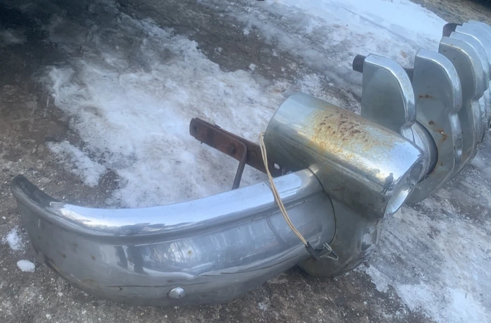 1950 年别克特殊 Century Roadmaster 前保险杠总成鼠杆 人洞 — 第 2/4 张图片