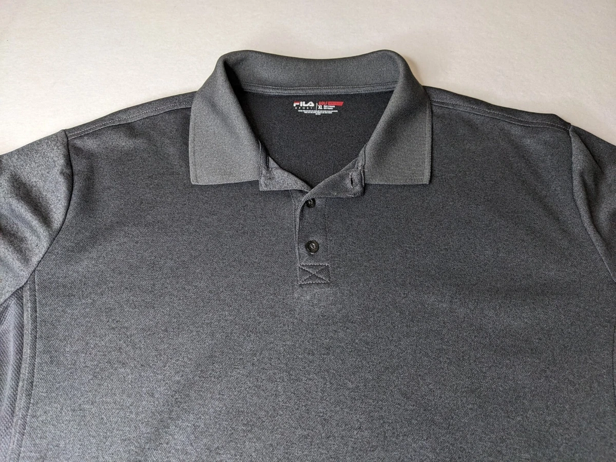 Fila polo mens grey sales