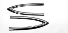 Quarter V Molding Stainless Side Trim Pair 1953 1954 Chevy Belair