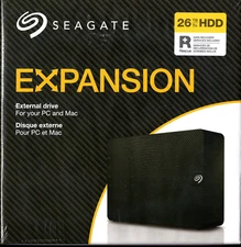 Seagate Expansion 26TB Desktop USB 3.0 External Hard Drive, Black (STKP26000400)