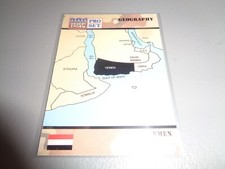1991 Pro Set Desert Storm Card #65 Geography Republic of Yemen