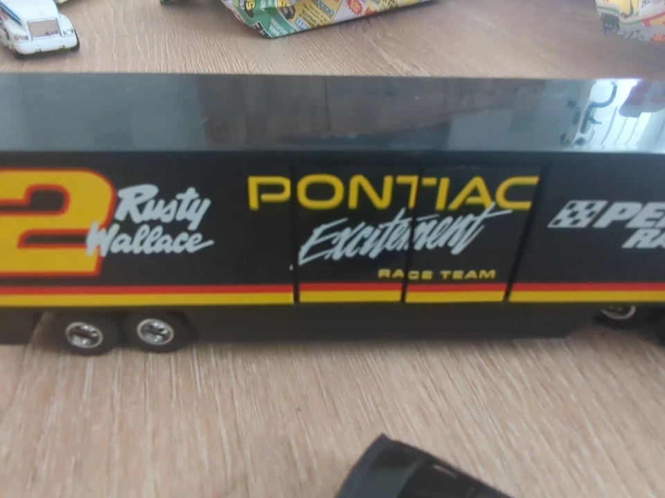 1991 RUSTY WALLACE #2 Pontiac Excitement Transporter 1/87 Road Champ *GC - Image 4 of 4