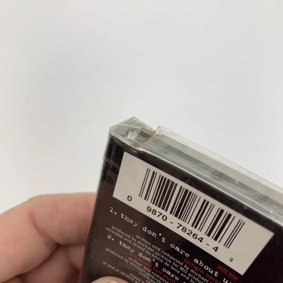 Michael Jackson They Don't Care About Us (Cassette) Single Sealed w/ Cutout - Image 4 of 4