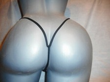 N/W/T Frederick's Of Hollywood Black Floral G String Panty Sizes Large  XLARGE