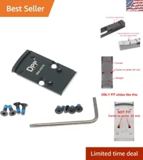 Precision CNC Machined Mount/Adapter Plate for RMR Cut Slide & Holosun Optics