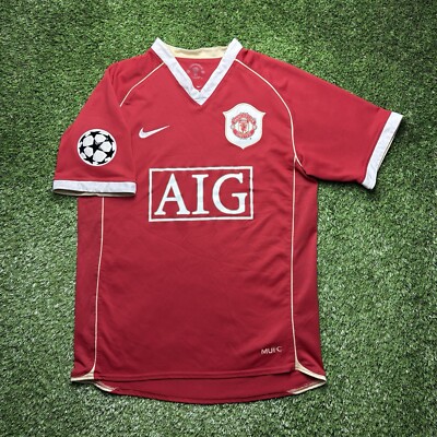 NIKE Manchester United RONALDO 7 シャツ M 2006 2007 Manchester United Cristiano Ronaldo Jersey Shirt Red