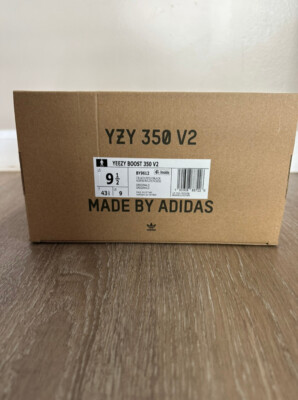 Size 9.5 US Adidas Yeezy Boost 350 V2 BY9612 (CBLACL/RED/CBLACK NOIESS/ROUGE)