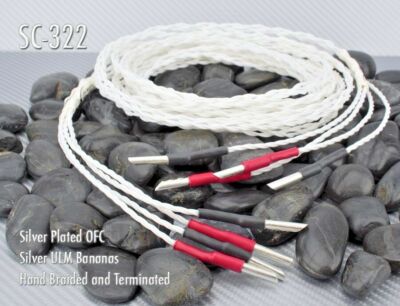 Nerve Audio SC-322 Braided Silver Plated Copper Speaker Cable 3.5 meters Z-Banan