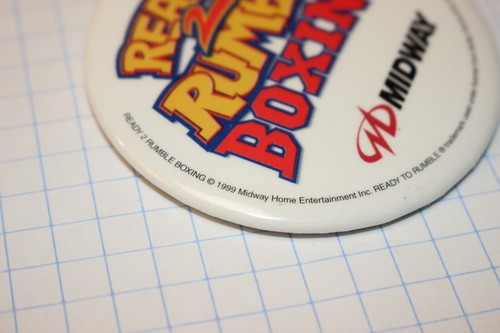 Ready 2 Rumble Boxing 2.5" Promotional Pin Button Nintendo 64 Video Game 1999 - Picture 2 of 6