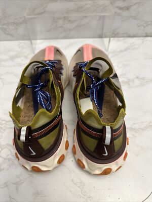 ■ちゅん■ Nike React Element 87 Black Cool Grey Blue Mens Sz 5