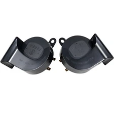 FARBIN Car Horn Horns for 12V Electric Snail Horn  High Low Tone for Car