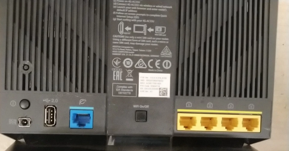 ASUS 4G-AC55U LTE Modem 802.11ac Gigabit Router - Bild 3 von 4