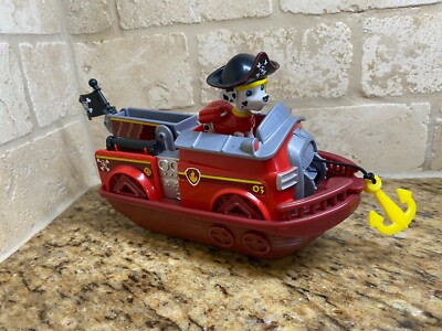 Spin master Paw Patrol Pup Action Vehicle Figure marshall Pirate Ships Exclusive