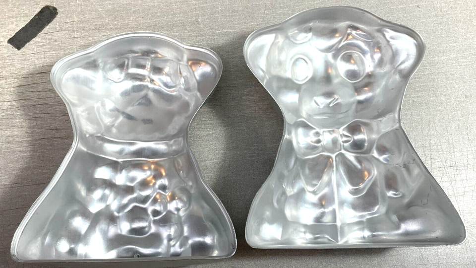 Vintage 1974 3D Wilton Cake Pan Aluminum Mold 502386 Lamb Sheep 2