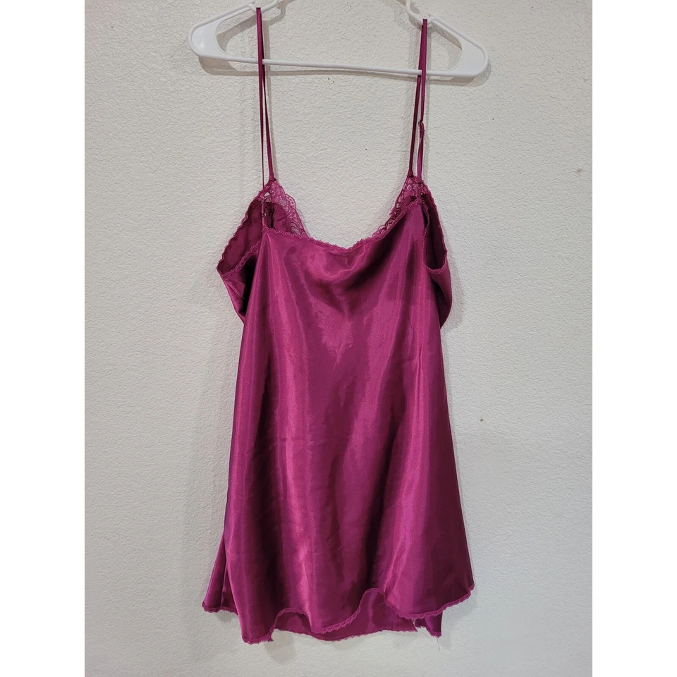Lencería morada delicada para mujer vestido sin mangas encaje detalles X-grande #9 Foto 2 de 4