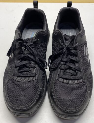 Skechers On Track Memory Foam Black Men's Size 9 Extra Wide 51532 Shoes - Picture 3 of 8