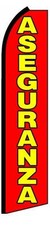 Aseguranza Insurance Flutter Swooper Flag Advertising Sign 3  Wide Banner Only