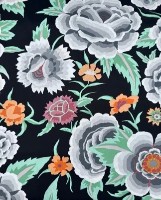 FREESPIRIT Embroidered Shawl - Black - GP106 - fabric from Kaffe Fassett