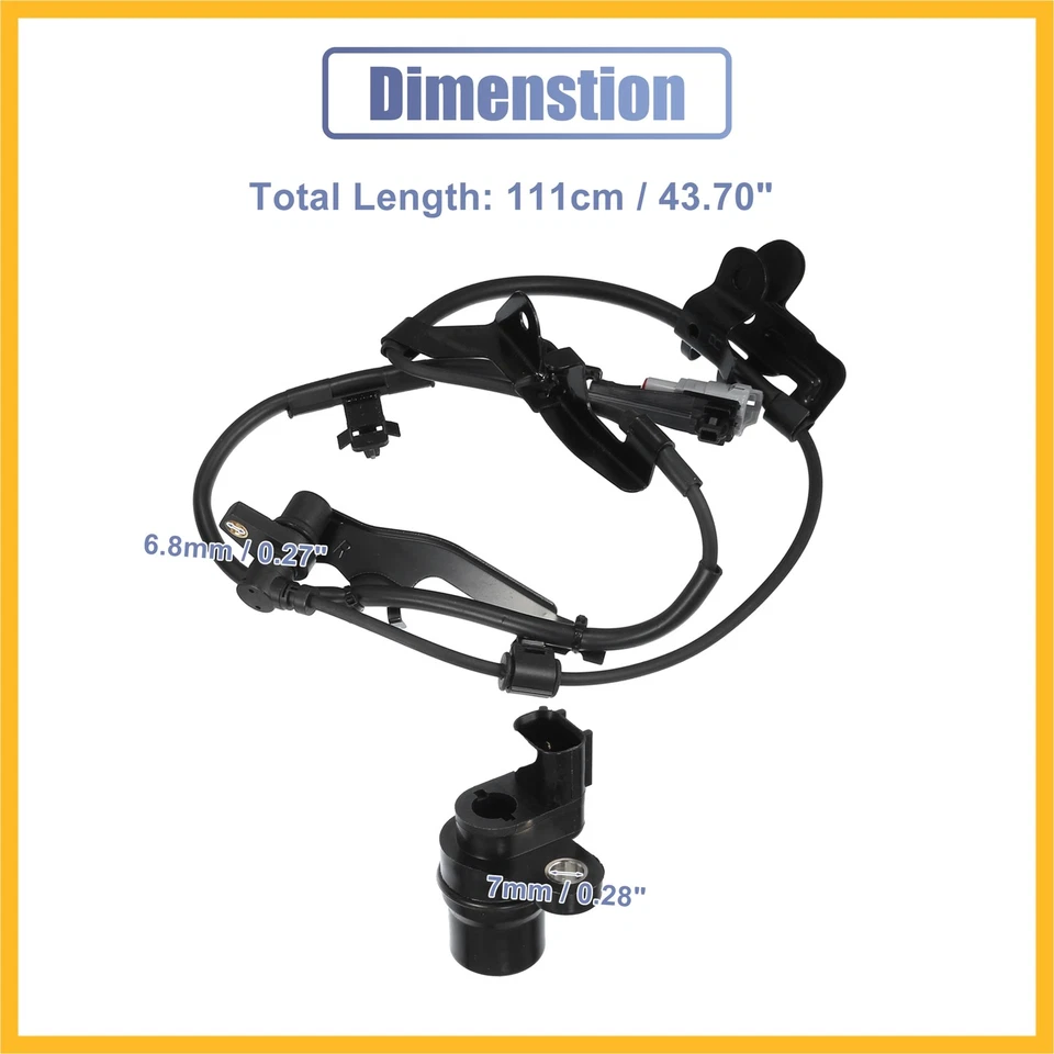 1Set Front Rear Left Right ABS Sensor for Toyota Tundra Base Limited SR5 00-06 - Image 4 of 4