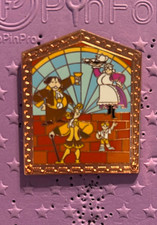 Disney Pin Chip & Mrs Potts Beauty & The Beast Windows of Love Mystery Pin