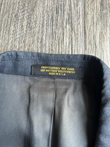 Traje de 2 piezas Evan Picone-Frederick & Nelson 36R-Pantalones (30x32) azul a rayas - Imagen 16 de 18